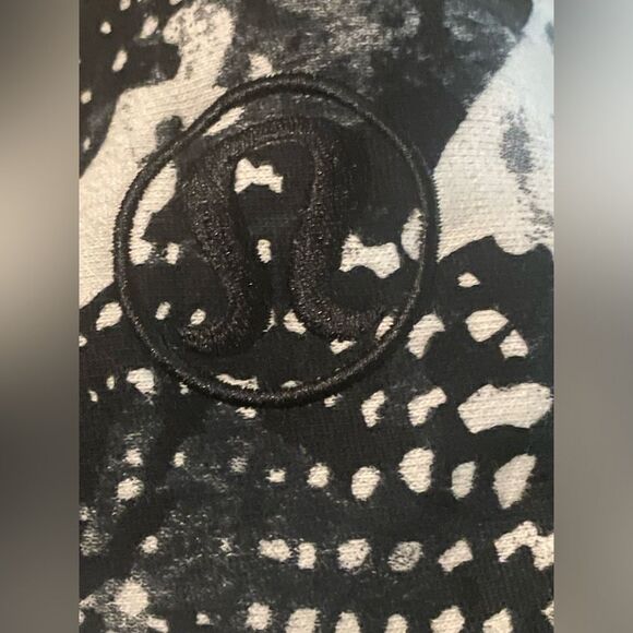 Lululemon Hoodie 6 Black White Static Mist Full Zip Scuba Sweatshirt Womens - Picture 5 of 12